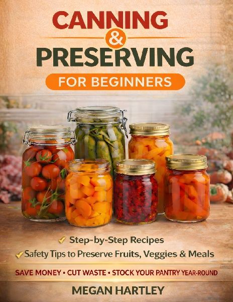 Canning and Preserving for Beginners: Step-by-Step Recipes and Safety Tips to Preserve Fruits, Veggies, and Meals | Save Money, Cut Waste, and Build a Fully Stocked Pantry All Year Round