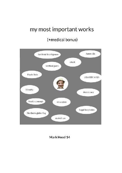 my most important works (+medical bonus): manuscript for presidents, professors and prominent figures