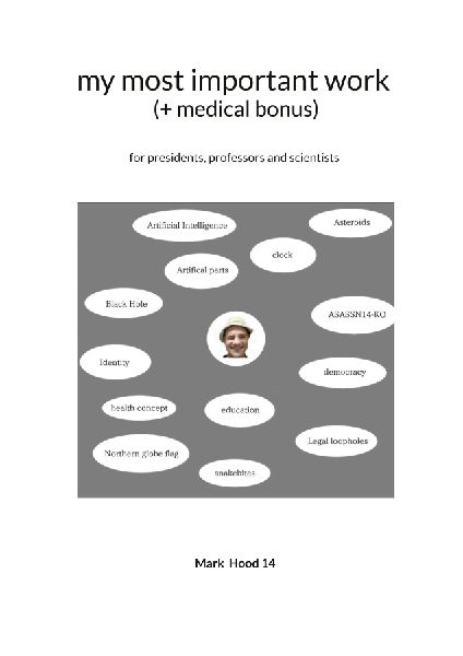 my most important work (+ medical bonus): for presidents, professors and prominent figures