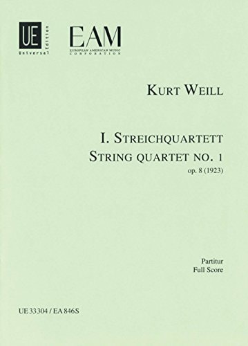 String Quartet No. 1, Op. 8: Score