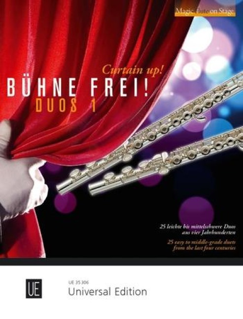 Bühne frei - Duos 1: 25 leichte bis mittelschwere Duos aus vier Jahrhunderten. Band 1. für 2 Flöten. Spielpartitur.