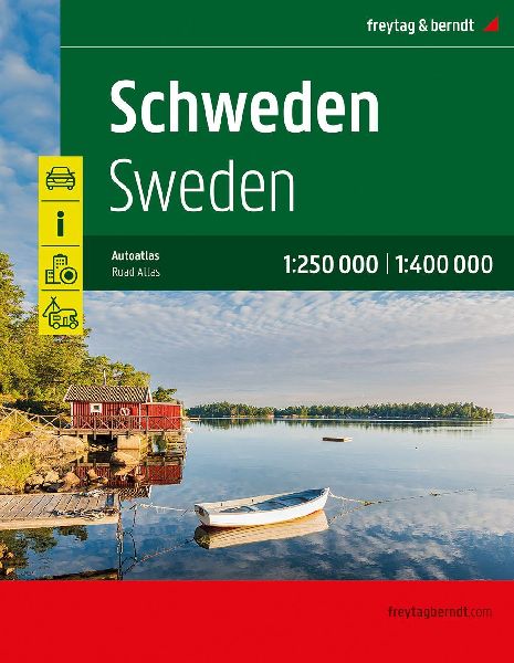 freytag & berndt Autoatlas Schweden. 1:250.000: Straßenatlas mit Spiralbindung