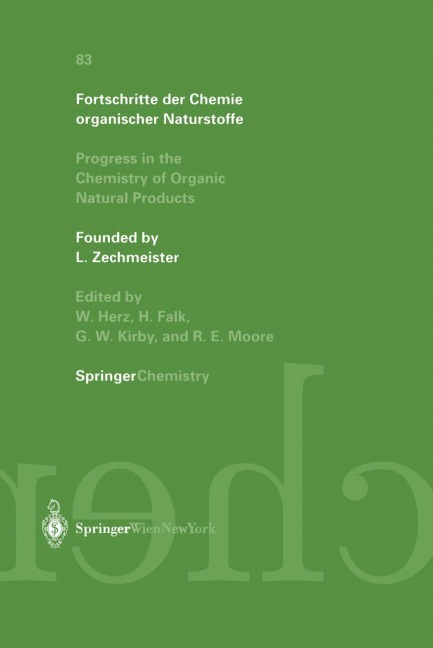 Fortschritte der Chemie organischer Naturstoffe: Progress in the Chemistry of Organic Natural Products