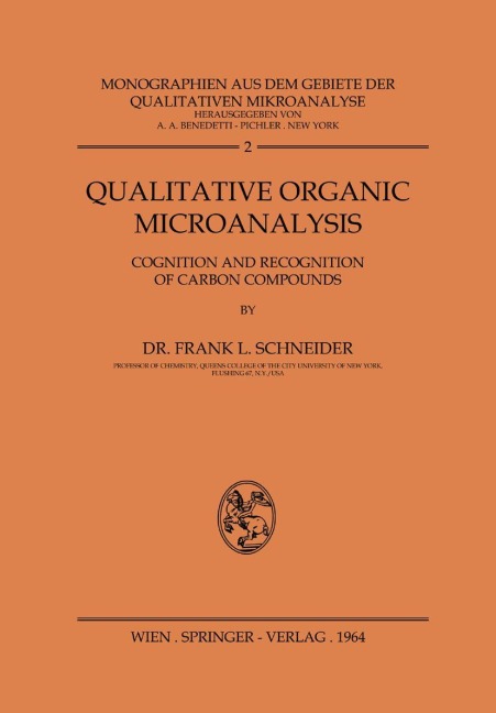 Qualitative Organic Microanalysis: Cognition and Recognition of Carbon Compounds