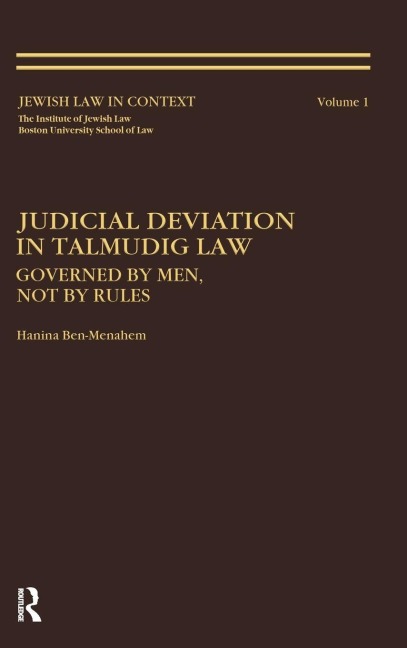 Judicial Deviation In Talmudic Law
