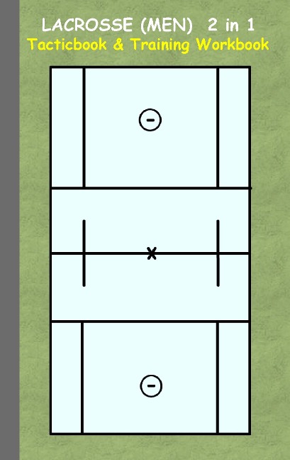 Lacrosse (Men) 2 in 1 Tacticboard and Training Workbook: Tactics/strategies/drills for trainer/coaches, notebook, training, exercise, exercises, drills, practice, exercise course, tutorial, winning strategy, technique, sport club, play moves, coaching ins