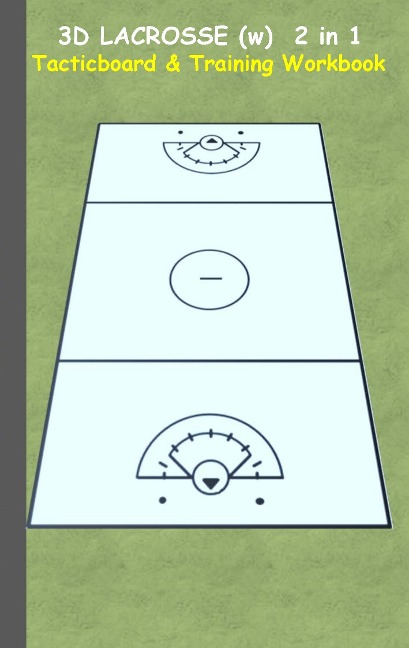 3D Lacrosse (WOMEN) 2 in 1 Tacticboard and Training Book: Tactics/strategies/drills for trainer/coaches, notebook, training, exercise, exercises, drills, practice, exercise course, tutorial, winning strategy, technique, sport club, play moves, coaching in