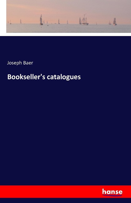 Booksellers catalogues