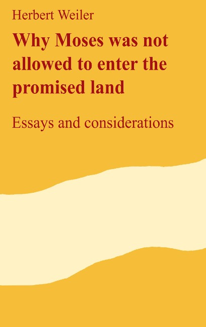 Why Moses was not allowed to enter the promised land: Essays and considerations