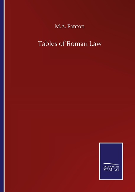 Tables of Roman Law