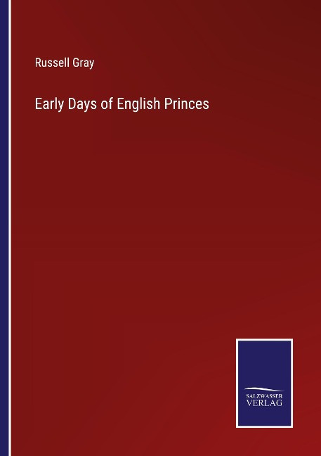 Early Days of English Princes