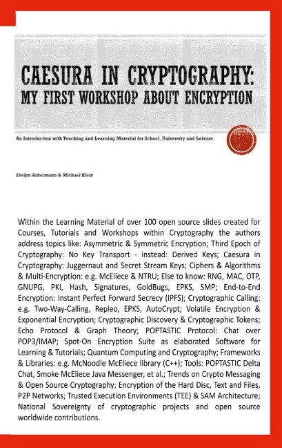 My first Workshop about Encryption & Cryptography [Pocketbook]: Caesura in da Pocket: 111 Tutorial-Slides