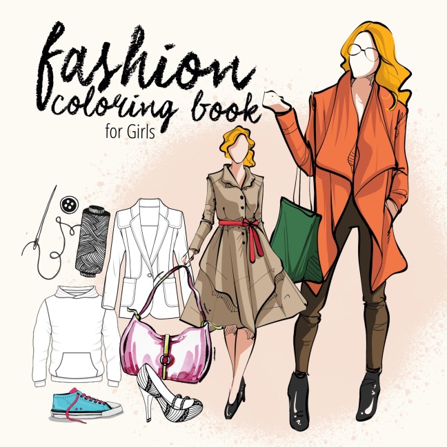 Fashion coloring book for teenagers | Fashion Coloring Book Kids 10 up | Fashion Design Coloring Book for Girls Fashion Coloring: fashion illustrations & model sketches | 8,5x8,5 | 70 P |