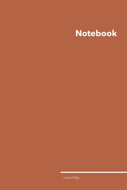 Lined College Ruled Notebook: Stylish Maple Glaze Brown College Ruled Notebook, 120 Lined Pages 6 x 9 inches Standard Size Journal | Softcover