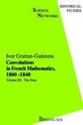 Convolutions in French Mathematics, 1800-1840: From the Calculus and Mechanics to Mathematical Analysis and Mathematical Physics