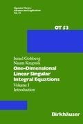 One-Dimensional Linear Singular Integral Equations: I. Introduction