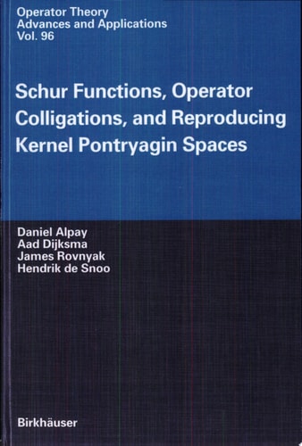 Schur Functions, Operator Colligations, And Reproducing Kernel Pontryagin Spaces
