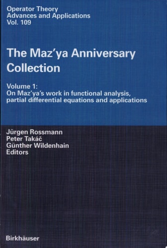The Maz'ya Anniversary Collection