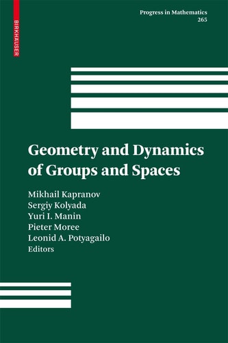 Geometry and Dynamics of Groups and Spaces In Memory of Alexander Reznikov