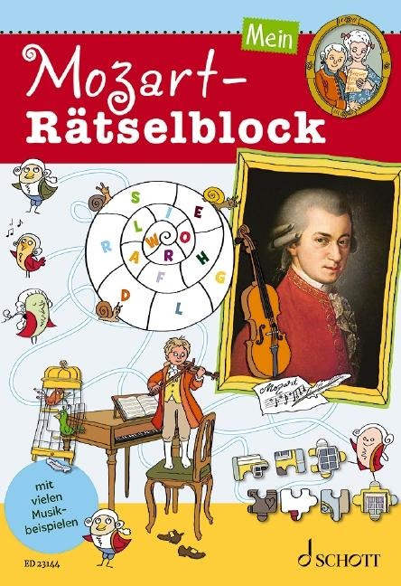 Mein Mozart-Rätselblock: Ausgabe mit Online-Audiodatei.