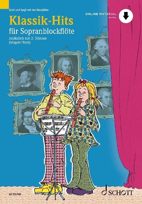 Klassik-Hits: 1-2 Sopran-Blockflöten. Ausgabe mit Online-Audiodatei.