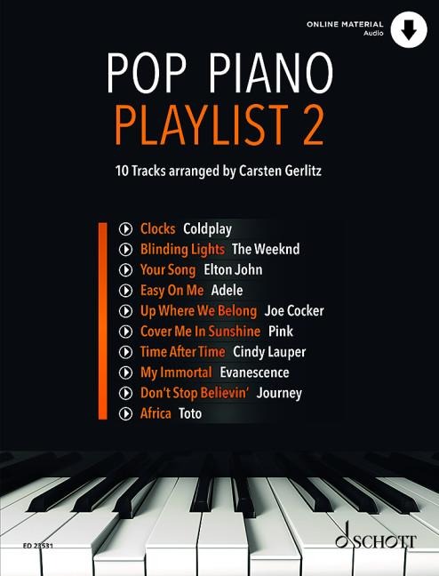 Pop Piano Playlist 2: 10 Tracks - arranged by Carsten Gerlitz. Klavier.