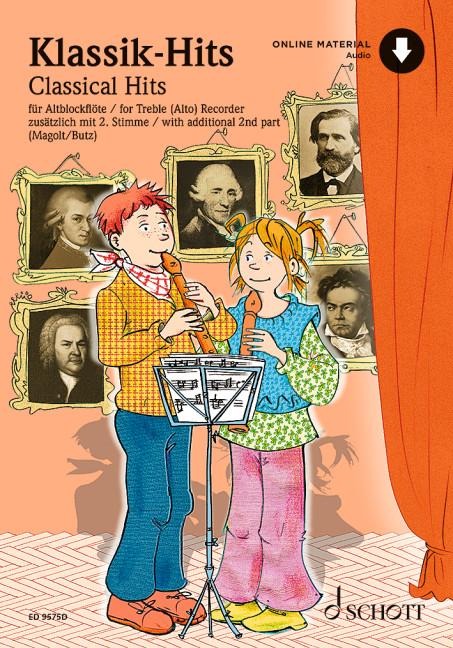 Klassik-Hits: 1-2 Alt-Blockflöten. Ausgabe inkl. Play-Along.
