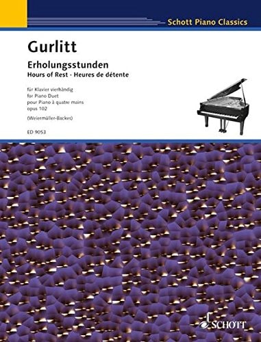 Erholungsstunden 26 Stücke in allen Dur- und Moll-Tonarten (Melodie im Fünftonraum) : für Klavier vierhändig : Opus 102