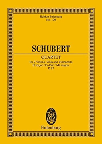 Quartet E flat major for 2 violins, viola, and violoncello, op. 125, no. 1
