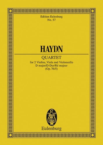 Quartet for 2 violins, viola and violoncello D major ; Hob. III: 79 ; (Op. 76/5)