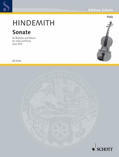 Sonata, Op. 25, No. 4 (1922) Viola and Piano