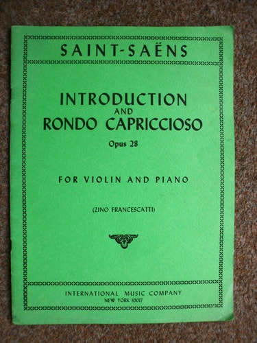 Introduction Et Rondo Capriccioso, Op. 28 For Violin and Piano