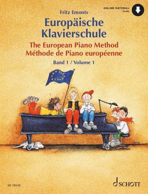 Europäische Klavierschule Band 1: Klavier. Ausgabe mit Online-Audiodatei