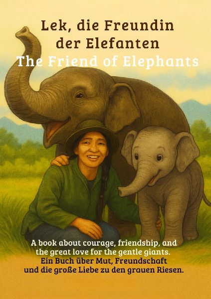 Lek und ihre Liebe zu Elefanten: Ein Elefant vergisst nie  aber er verzeiht, wenn er Liebe findet.