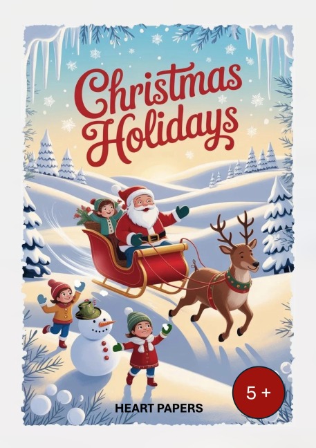 Christmas Holidays: Christmas Game and Coloring Fun with 2 to 4 Players (plus Christmas balls with 12 beautiful coloring pictures in the 2nd edition) - Weihnachtsspiel und Ausmalspaß mit 2 bis 4 Spielern (plus Christbaumkugeln mit 12 schönen Ausmalbildern
