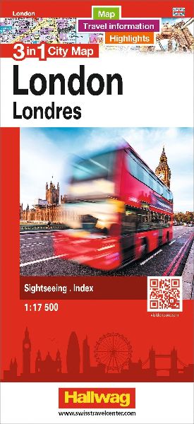 Hallwag Stadtplan London: 3 in 1: Stadtplan, Reiseinformationen und Highlights!