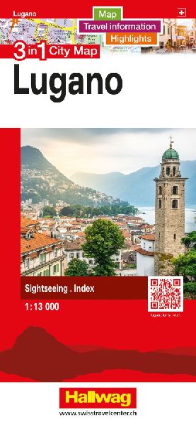 Hallwag Stadtplan Lugano: 3 in 1: Stadtplan, Reiseinformationen und Highlights!