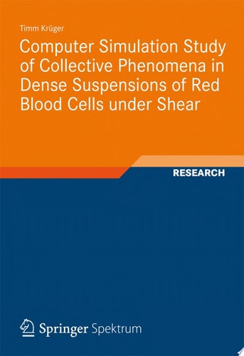 Computer Simulation Study of Collective Phenomena in Dense Suspensions of Red Blood Cells under Shear