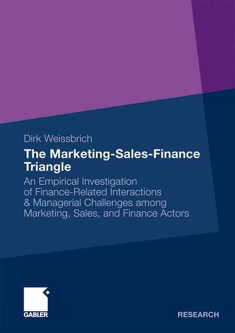 The Marketing-Sales-Finance Triangle: An Empirical Investigation of Finance-Related Interactions & Managerial Challenges Among Marketing, Sales, and Finance Actors