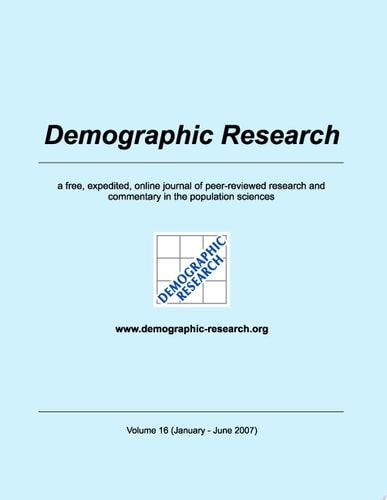Demographic Research, Volume 16