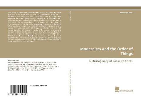 Modernism and the Order of Things: A Museography of Books by Artists