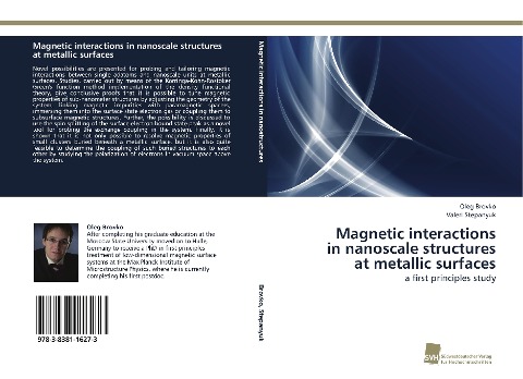 Magnetic interactions in nanoscale structures at metallic surfaces: a first principles study