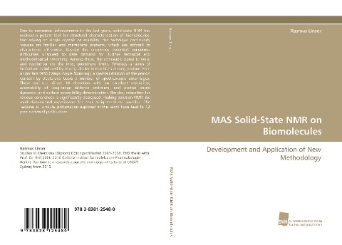 MAS Solid-State NMR on Biomolecules: Development and Application of New Methodology