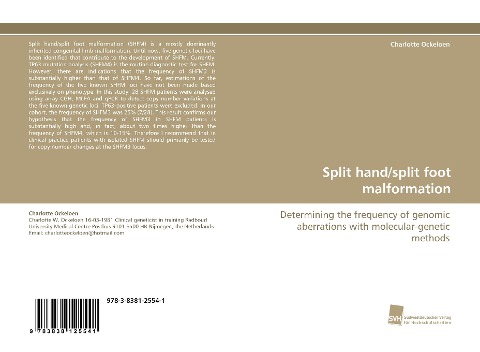 Split hand/split foot malformation: Determining the frequency of genomic aberrations with molecular-genetic methods