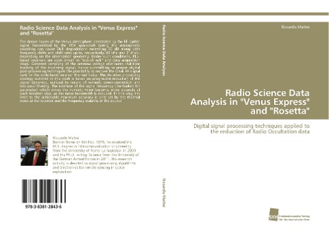 Radio Science Data Analysis in Venus Express and Rosetta: Digital signal processing techniques applied to the reduction of Radio Occultation data