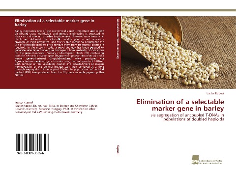 Elimination of a selectable marker gene in barley: via segregation of uncoupled T-DNAs in populations of doubled haploids