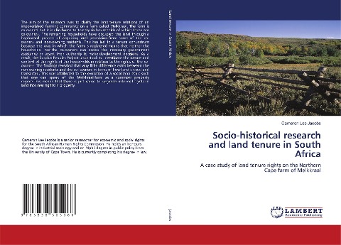 Socio-historical research and land tenure in South Africa: A case study of land tenure rights on the Northern Cape farm of Melkkraal