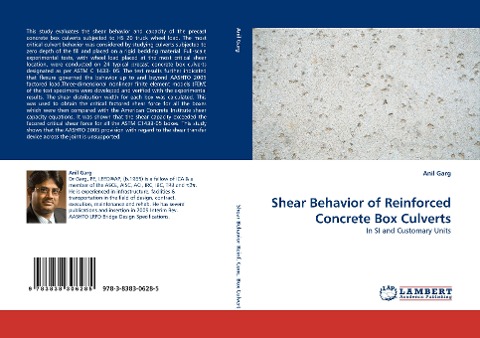 Shear Behavior of Reinforced Concrete Box Culverts: In SI and Customary Units