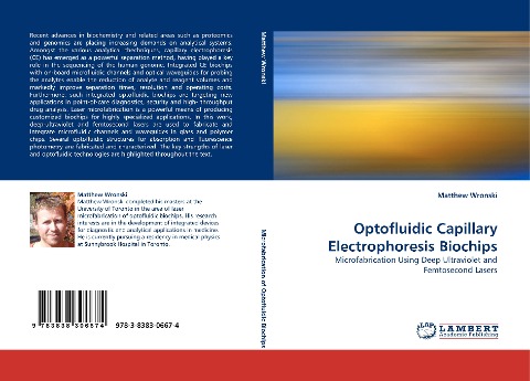 Optofluidic Capillary Electrophoresis Biochips: Microfabrication Using Deep Ultraviolet and Femtosecond Lasers