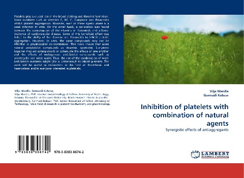 Inhibition of platelets with combination of natural agents: Synergistic effects of antiaggregants